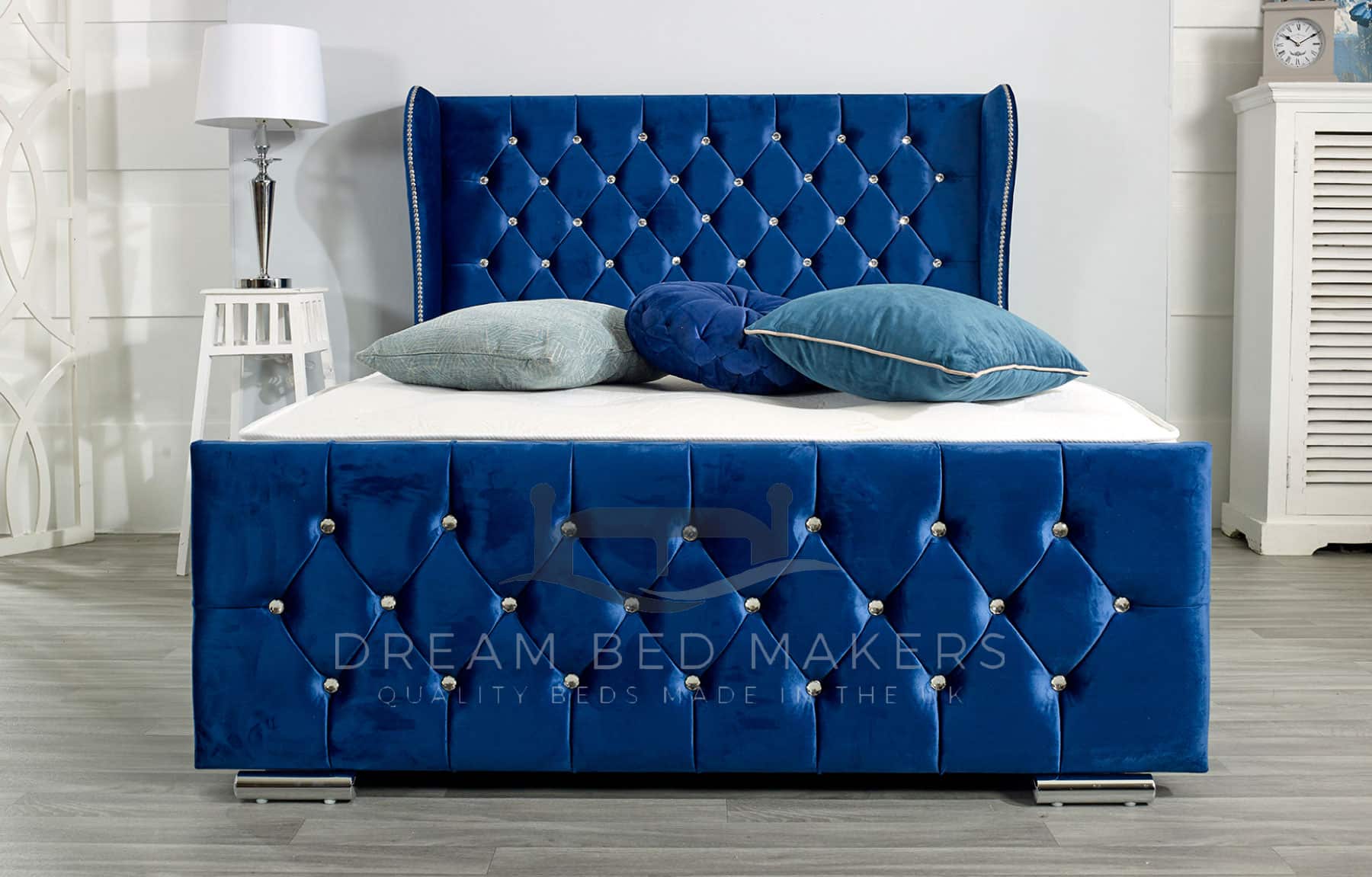 Elsa Wing Upholstered Bed Frame