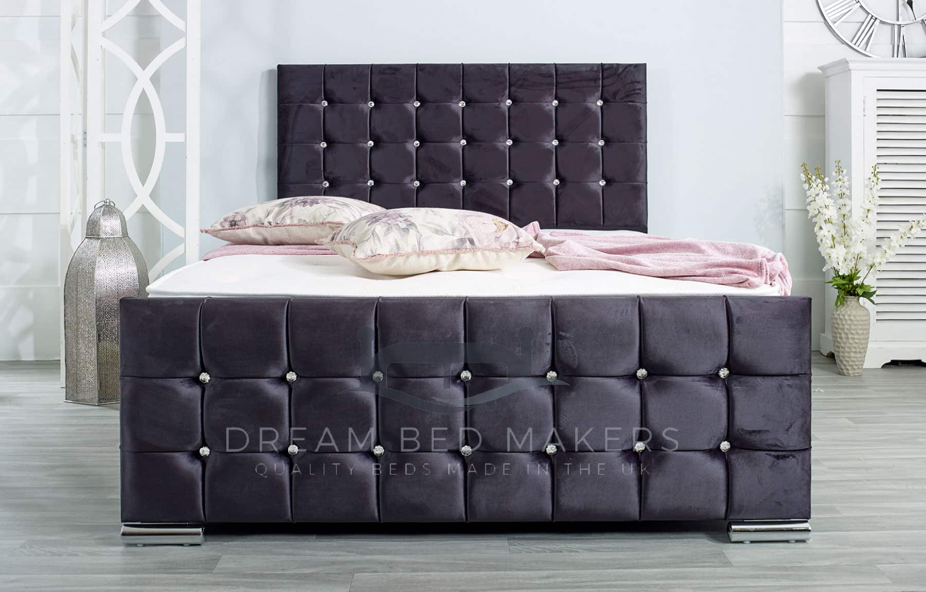 Cube Upholstered Bed Frame