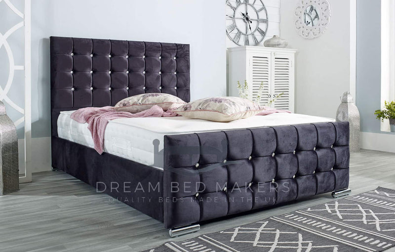 Cube Upholstered Bed Frame