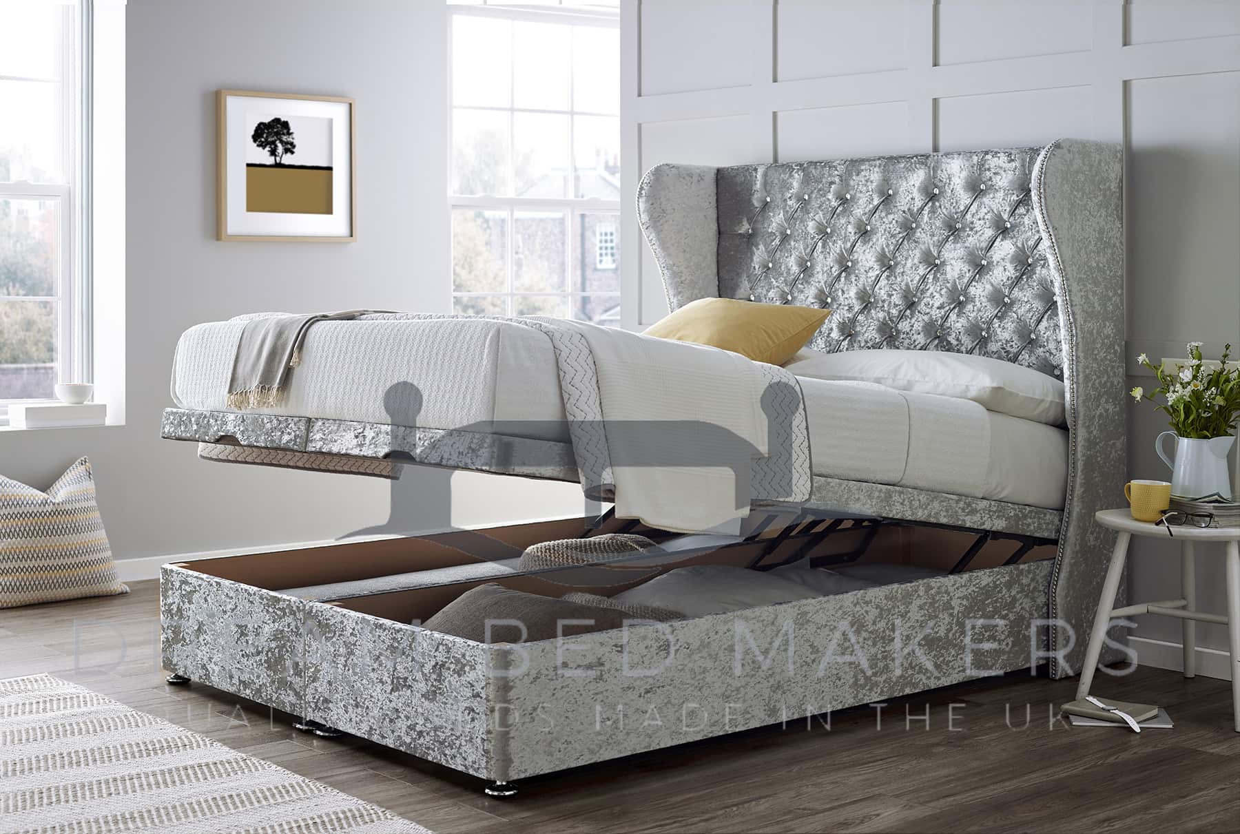 Wingback MonteCarlo Divan Ottoman
